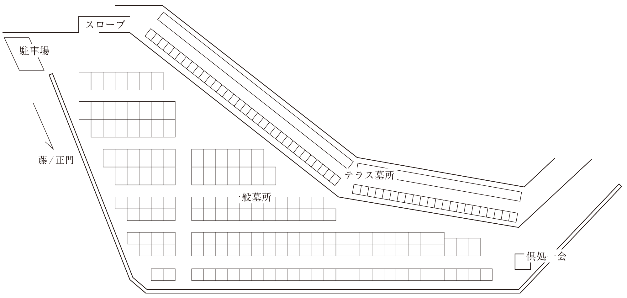 荻エリアのマップ図