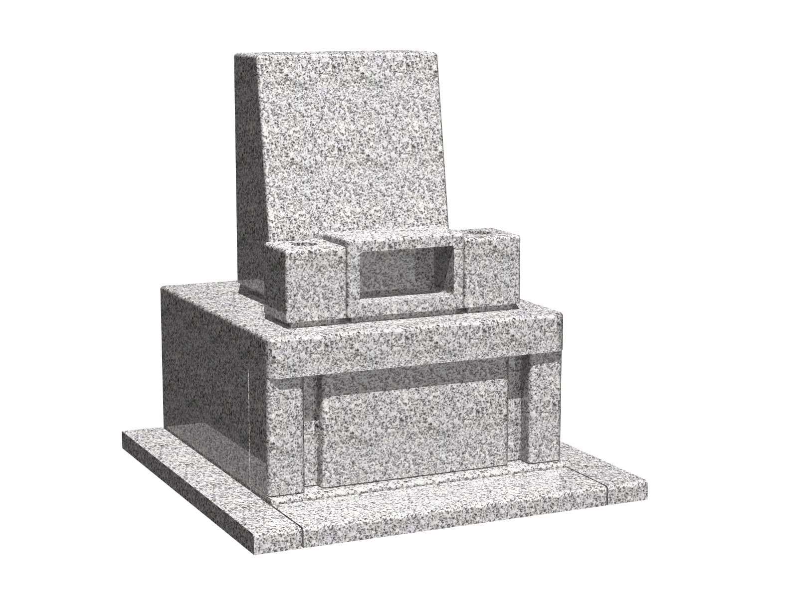 1㎡標準タイプ墓石の図面